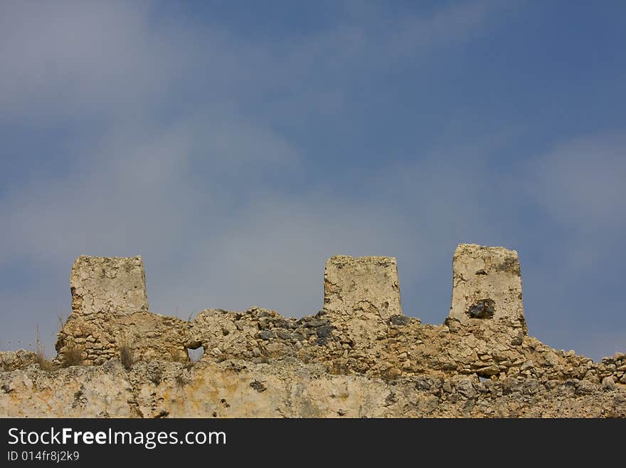 Ruins Of Old Castle In Turkey