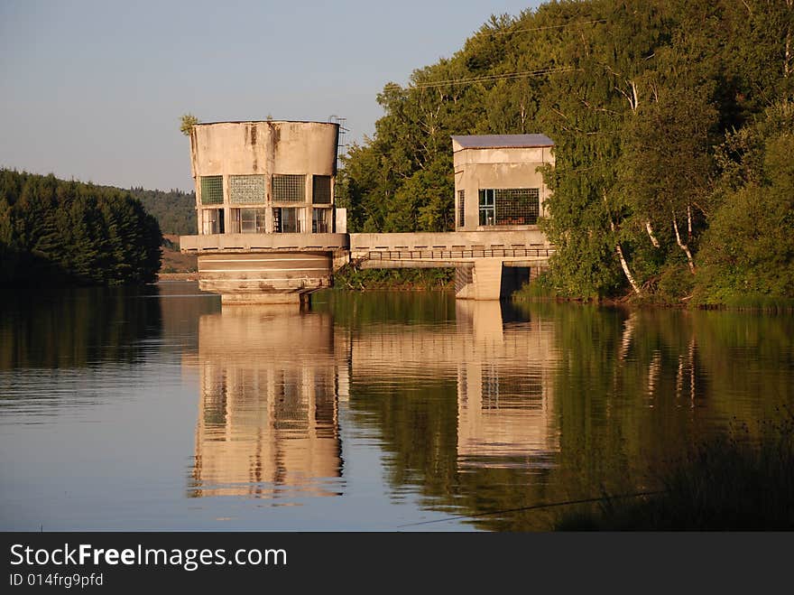 Old water turbine