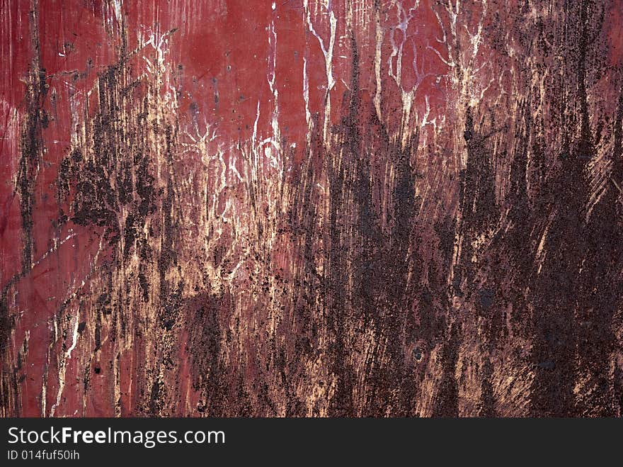 Red Rusty Surface