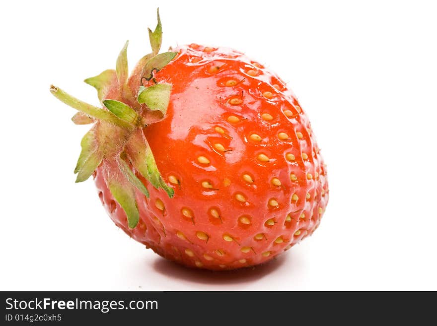 Fresh sweet strawberry on a white background. Fresh sweet strawberry on a white background