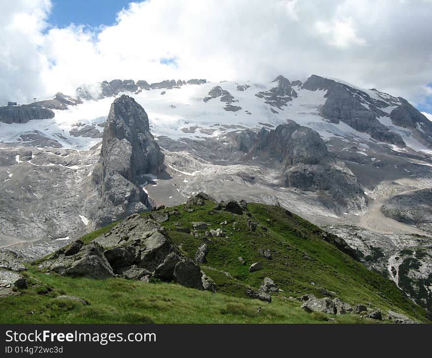 Marmolada glacier