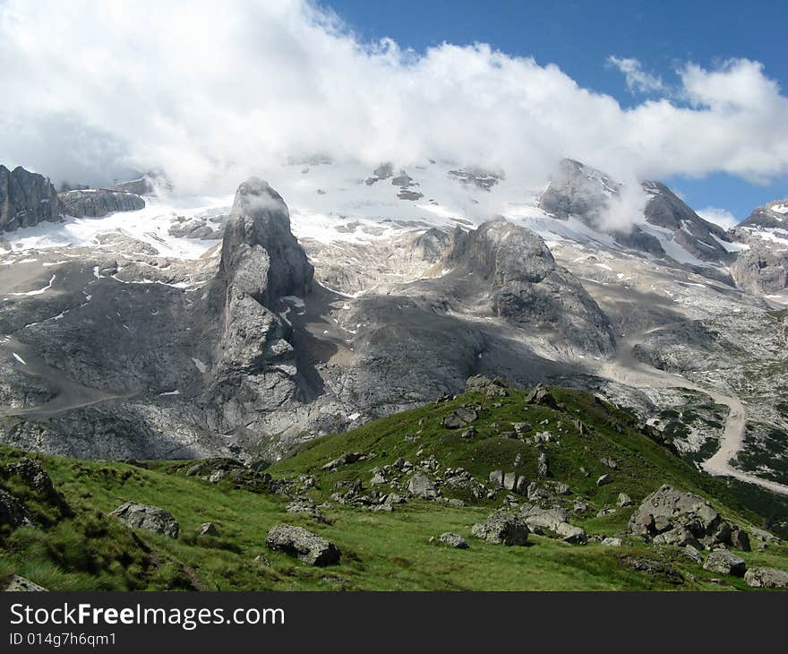 Marmolada Glacier