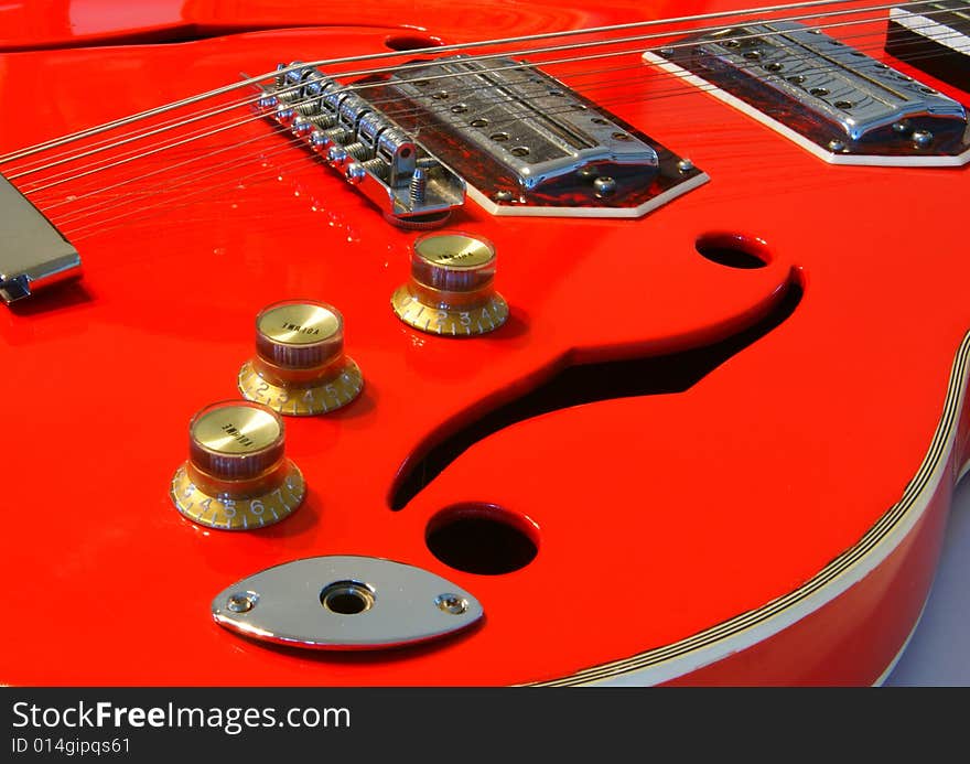 Red guitar