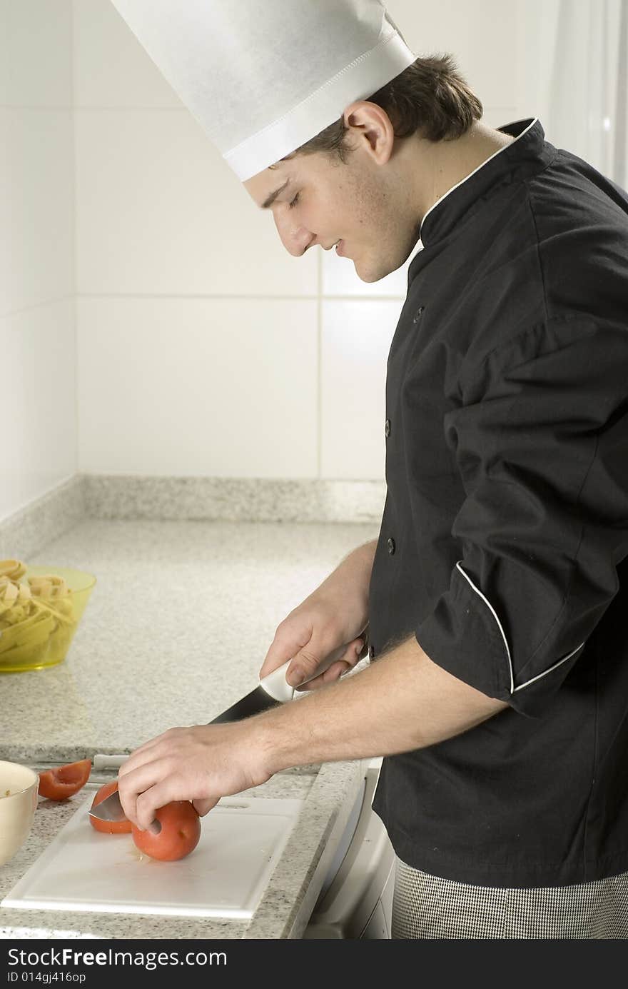 Slicing Tomatoes