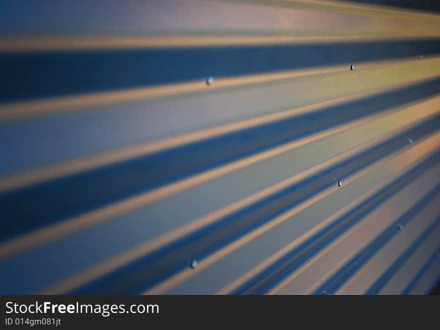 Corrugated Iron Metal Background Blue. Corrugated Iron Metal Background Blue