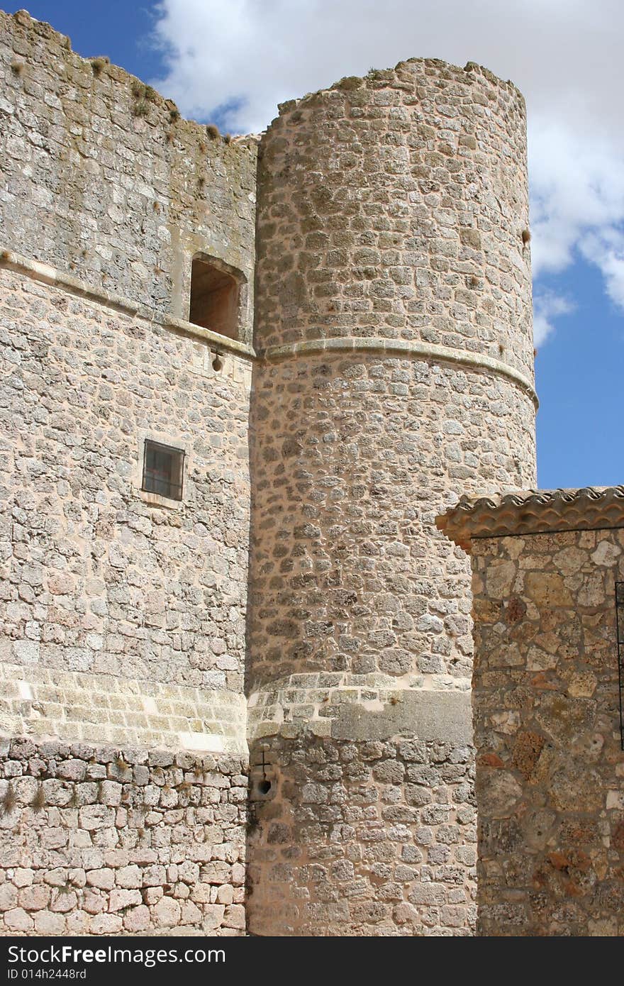 Medieval castle in Castilla de la Mancha Spain