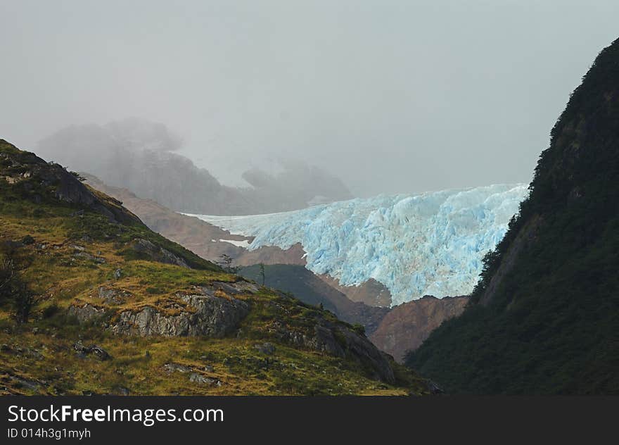 Blue glacier