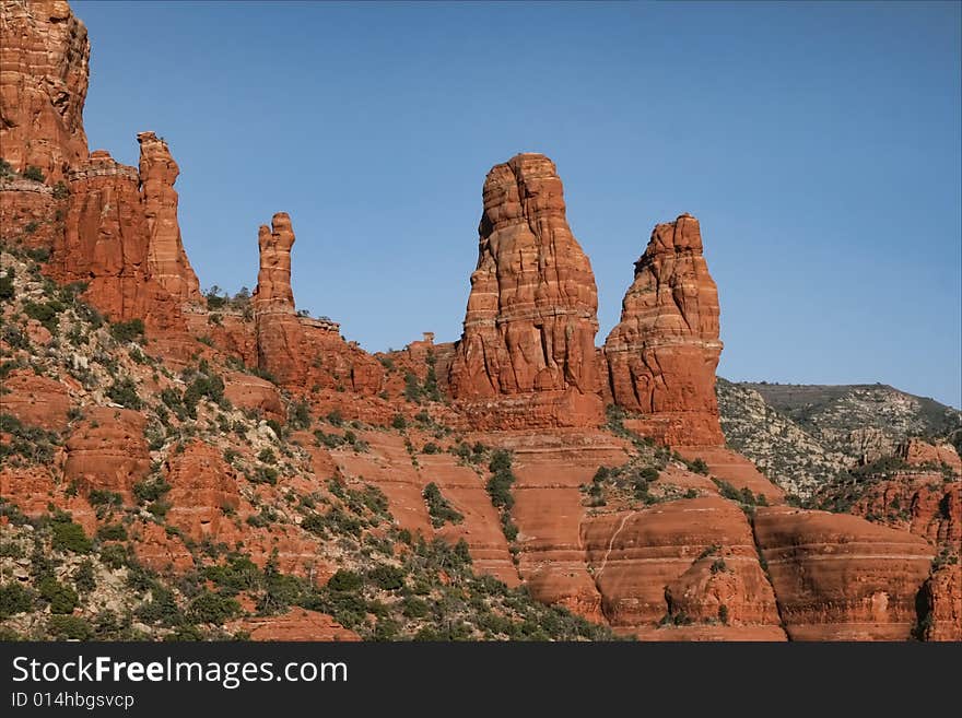 Big  red rocks on Sedona. Big  red rocks on Sedona