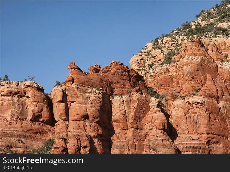 Big red rocks on Arizona. Big red rocks on Arizona