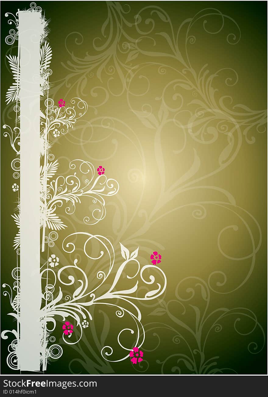 Drawing a florals border  background #. Drawing a florals border  background #