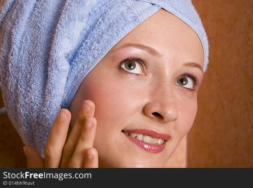 Beautiful girl in a bathing.