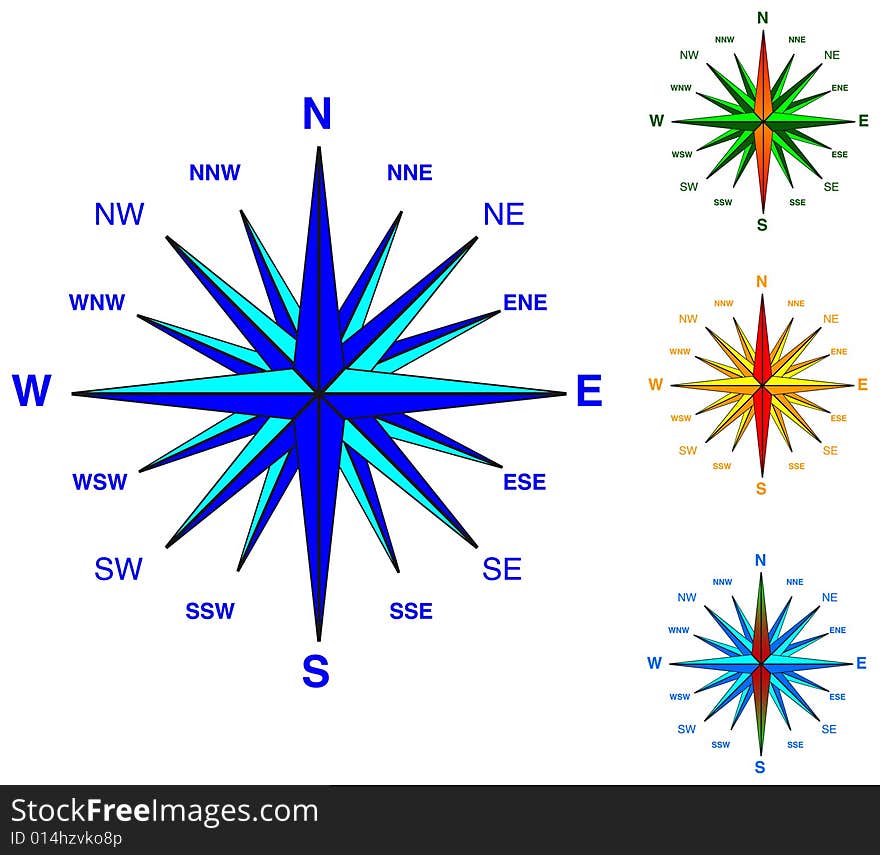 Colored compass