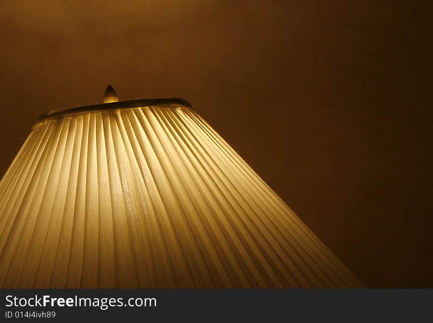 Open standing lamps in a hotel room. Open standing lamps in a hotel room