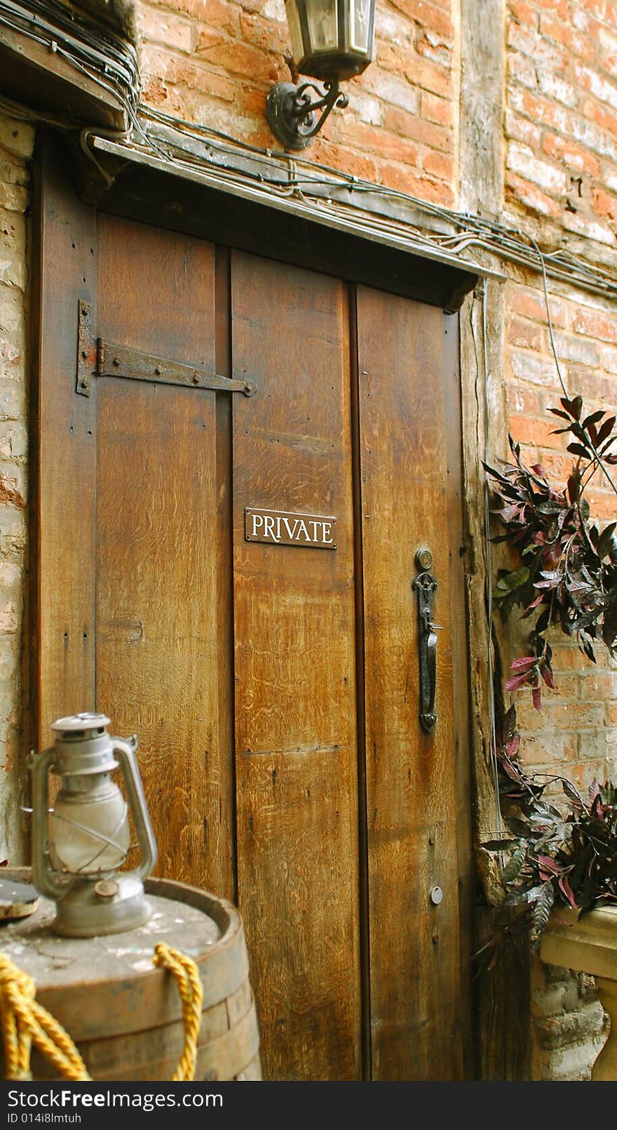 Private doorway to an old house