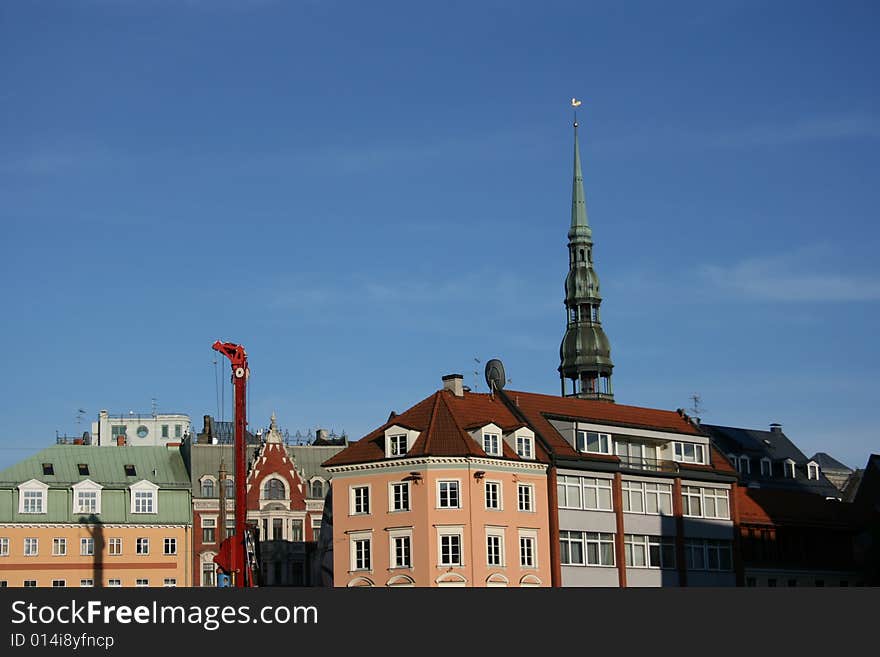 Crane in oldtown