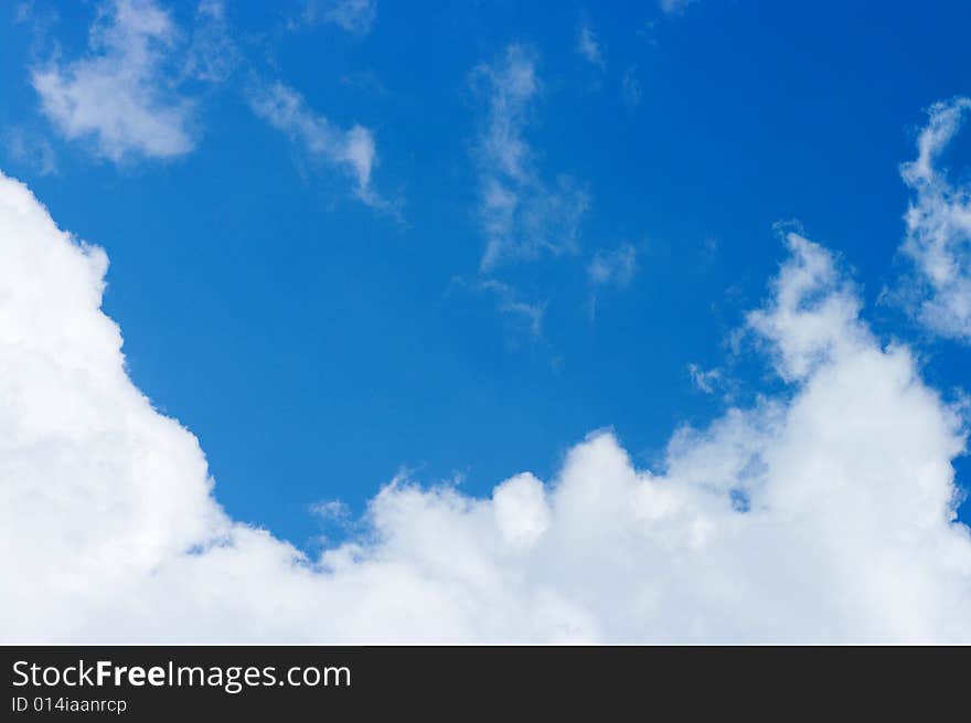 A shot of sky and cloud