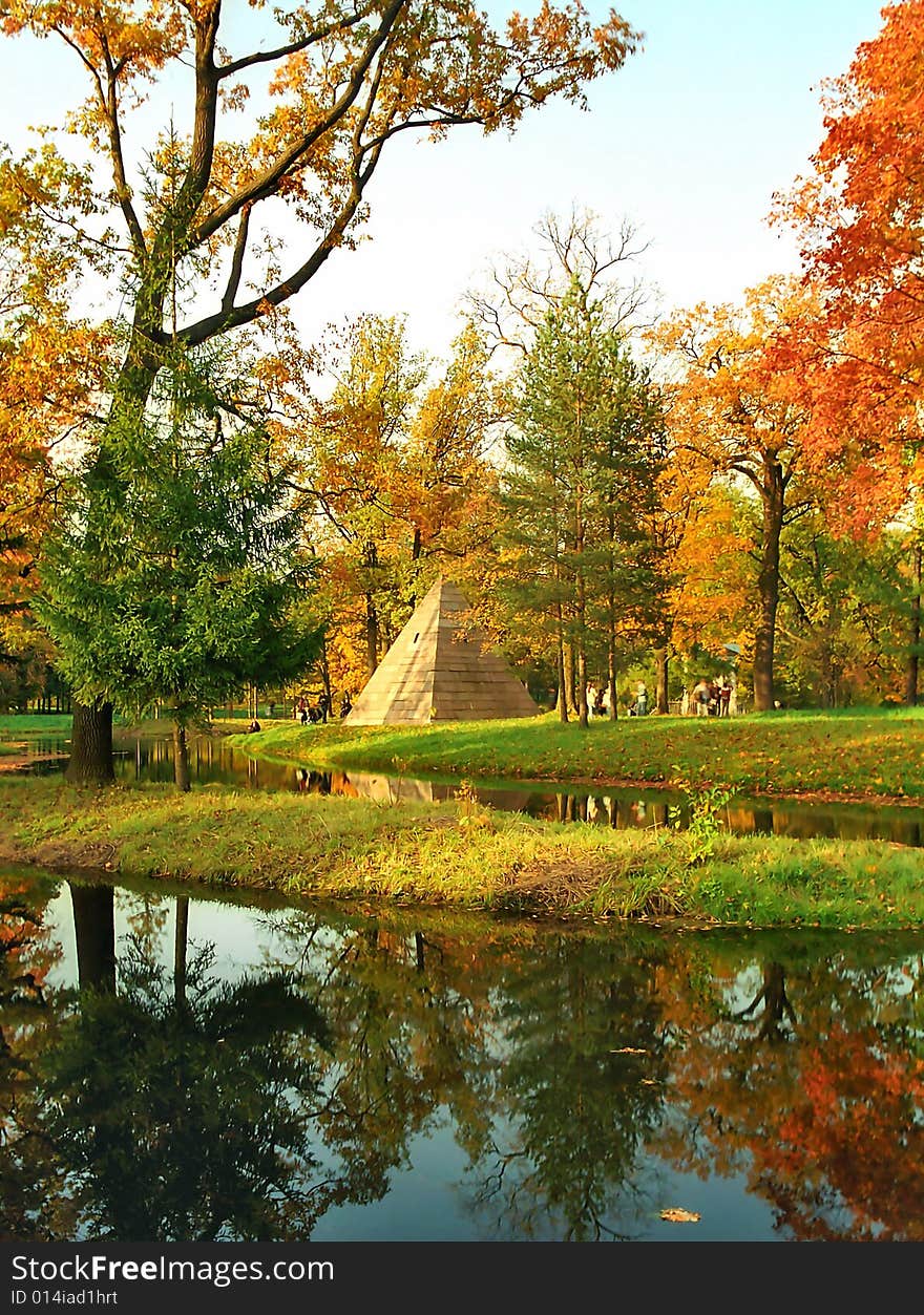 Pyramid In Autumn Colors