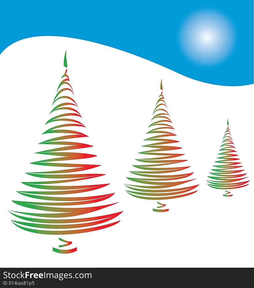 Stylized Christmas tree