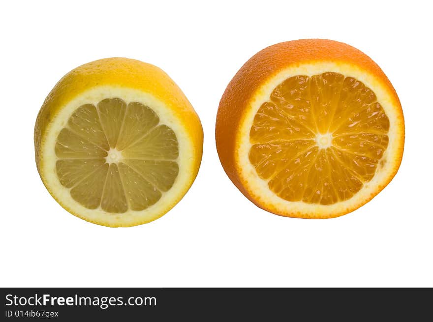 Oranges And Lemon Slice