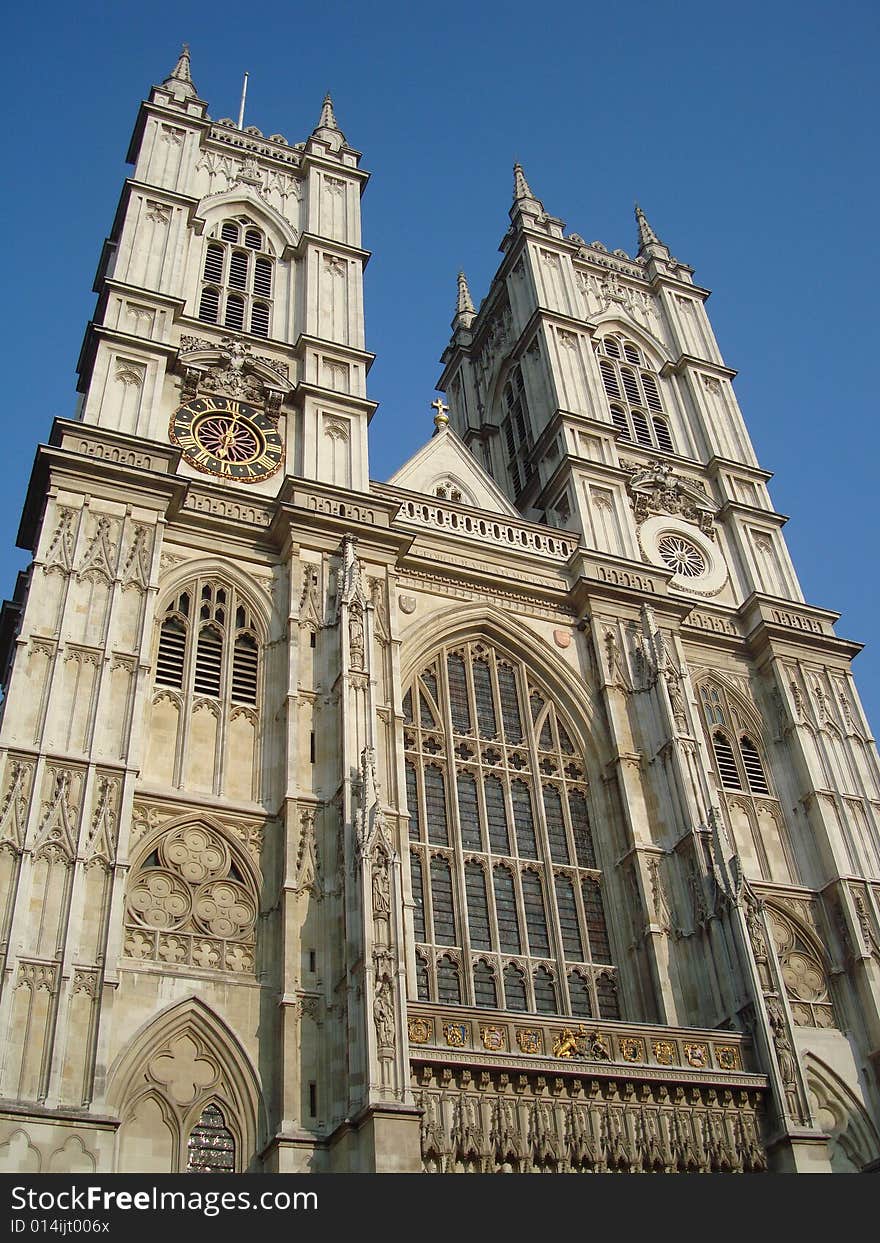 The two towers of the West entrance. The two towers of the West entrance