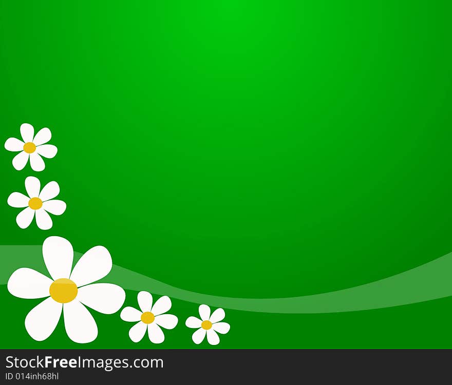 Abstract floral background, vector illustration