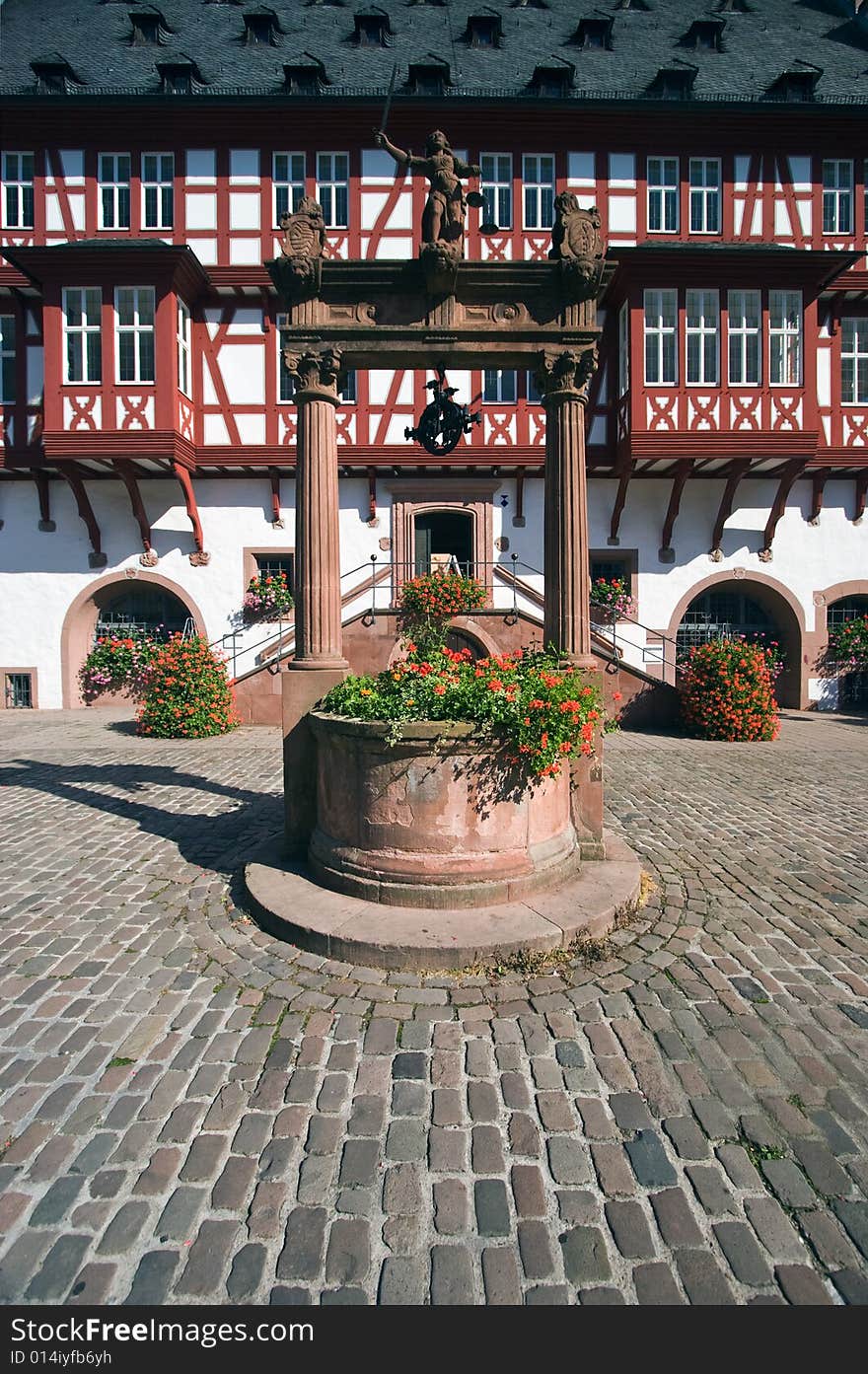 The old town hall of Hanau, Germany in the old city market plaza. The old town hall of Hanau, Germany in the old city market plaza.