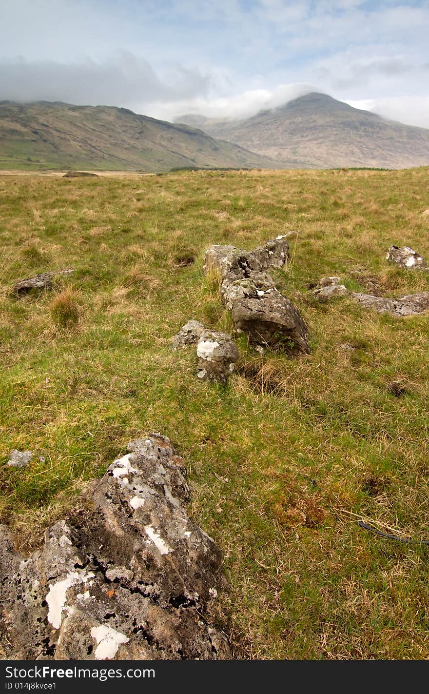 Isle of Mull, Scotland, landscape with mountains