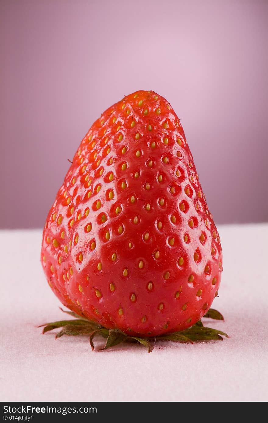 Sweet and fresh strawberry closeup