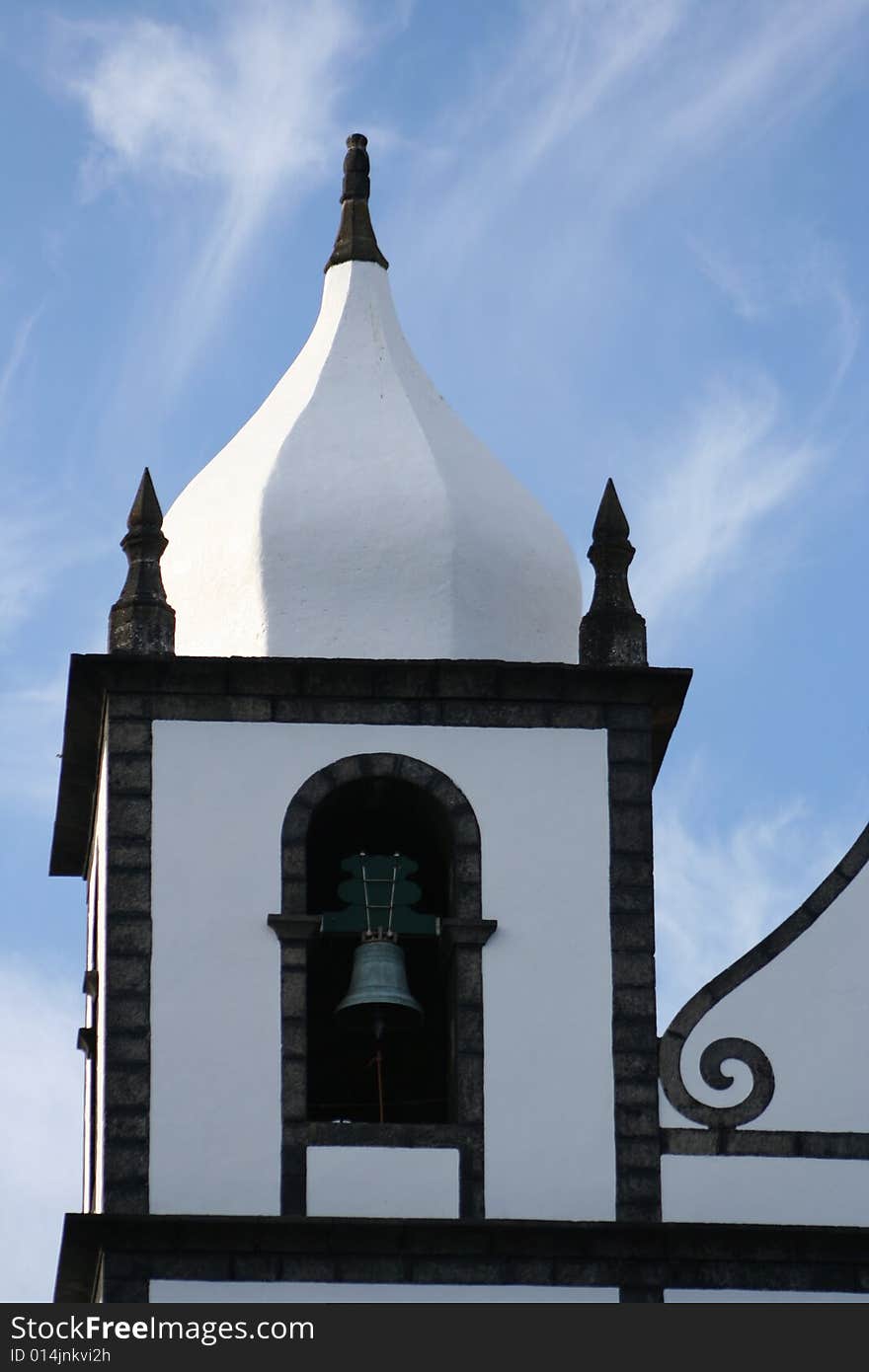 Church tower in the Azores. Church tower in the Azores