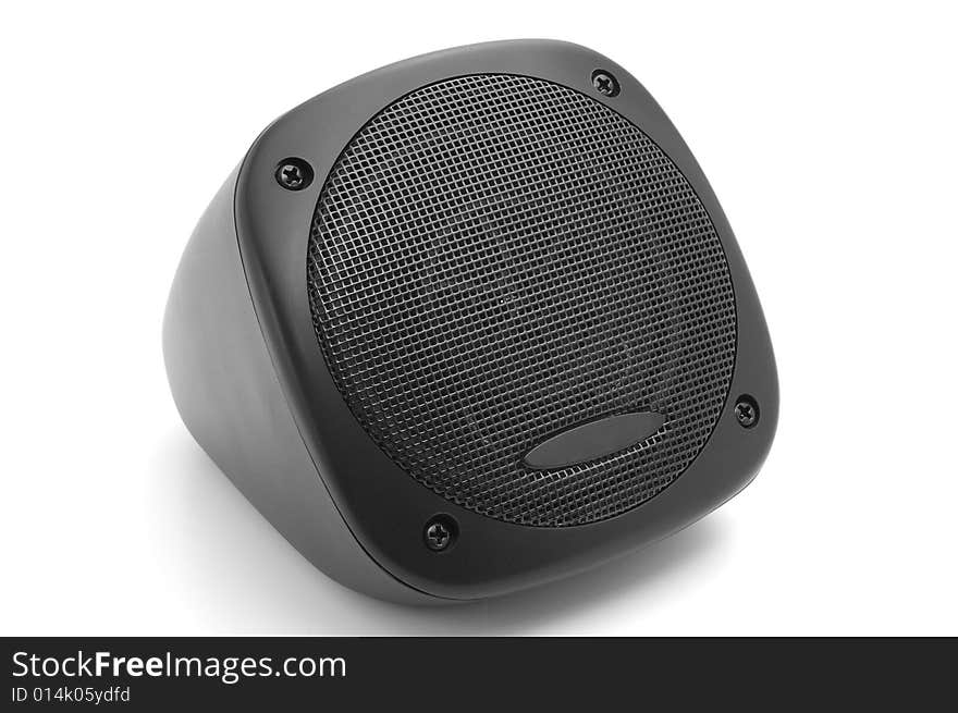 Car speaker isolated on white