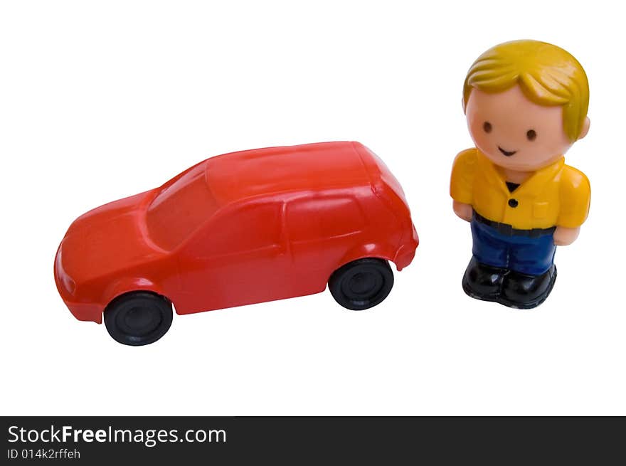 Toy Car And Man