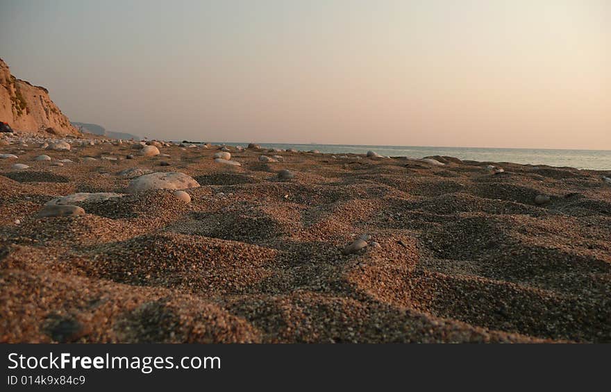 Rocks on the beach i lefkada island