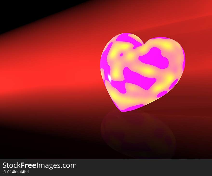 3d render of a heart