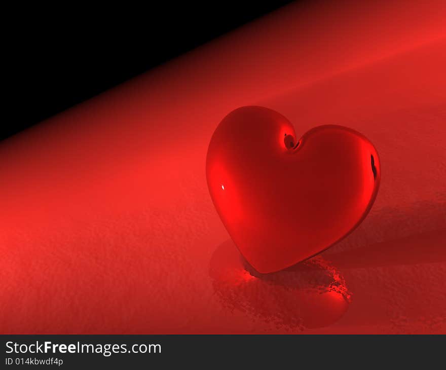 3d Render Of A Heart