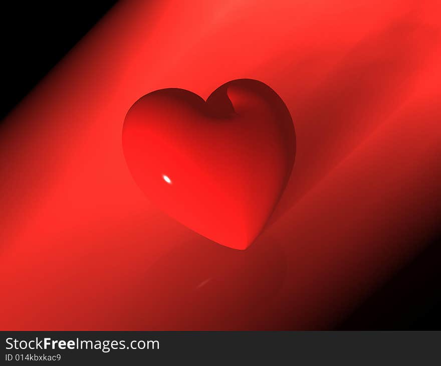 3d render of a heart