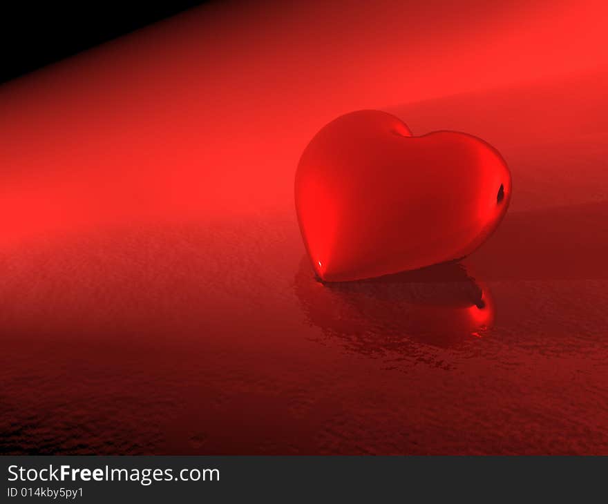 3d Render Of A Heart