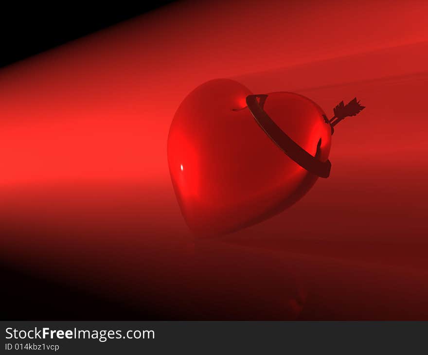 3d Render Of A Heart