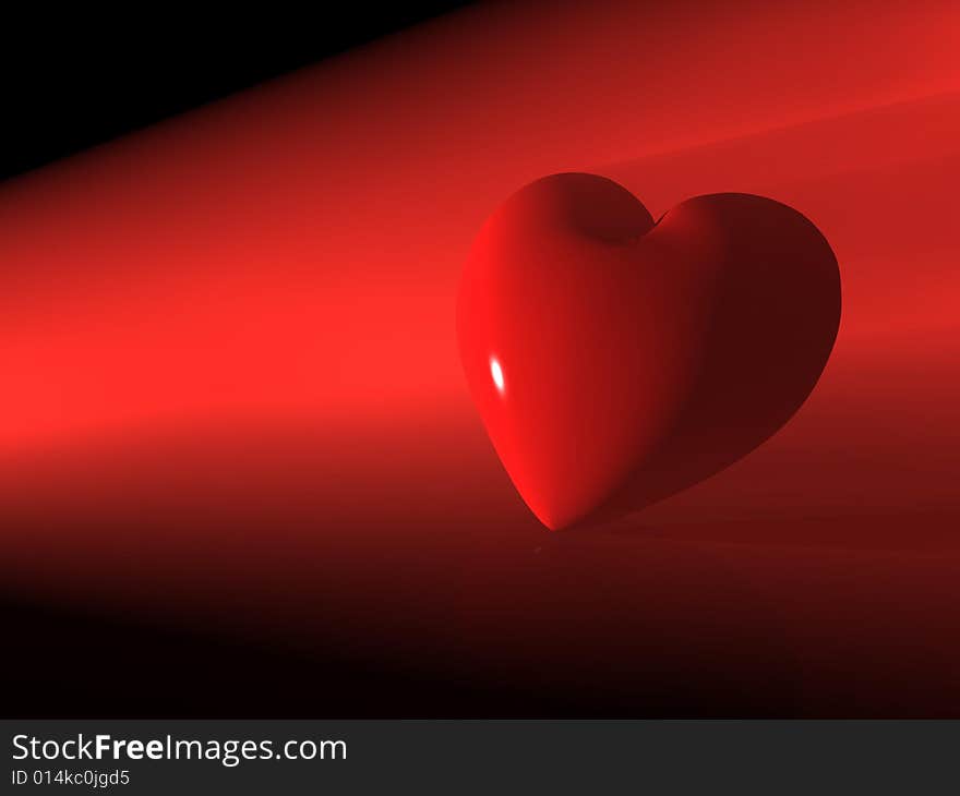 3d Render Of A Heart