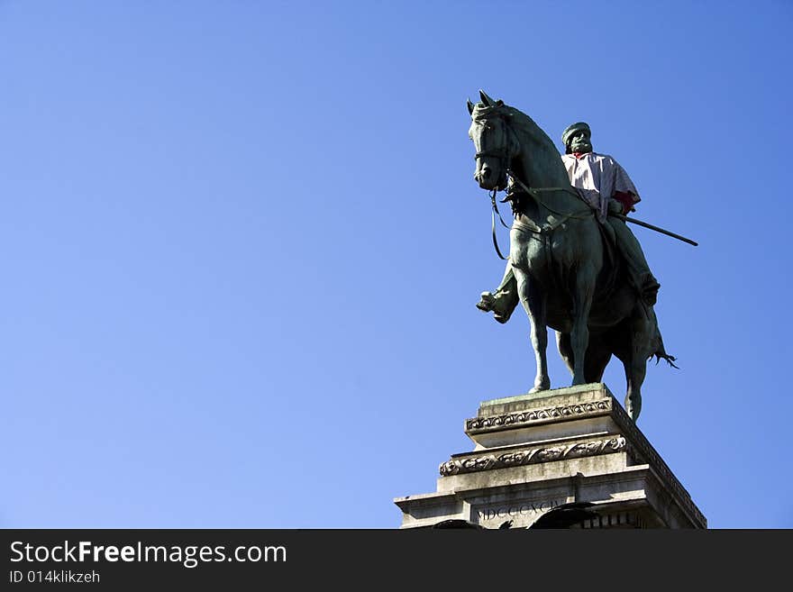 Statue of Garibaldi in Milan - Italy