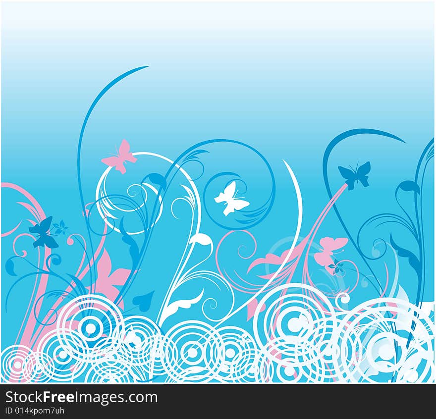 Abstract blue background