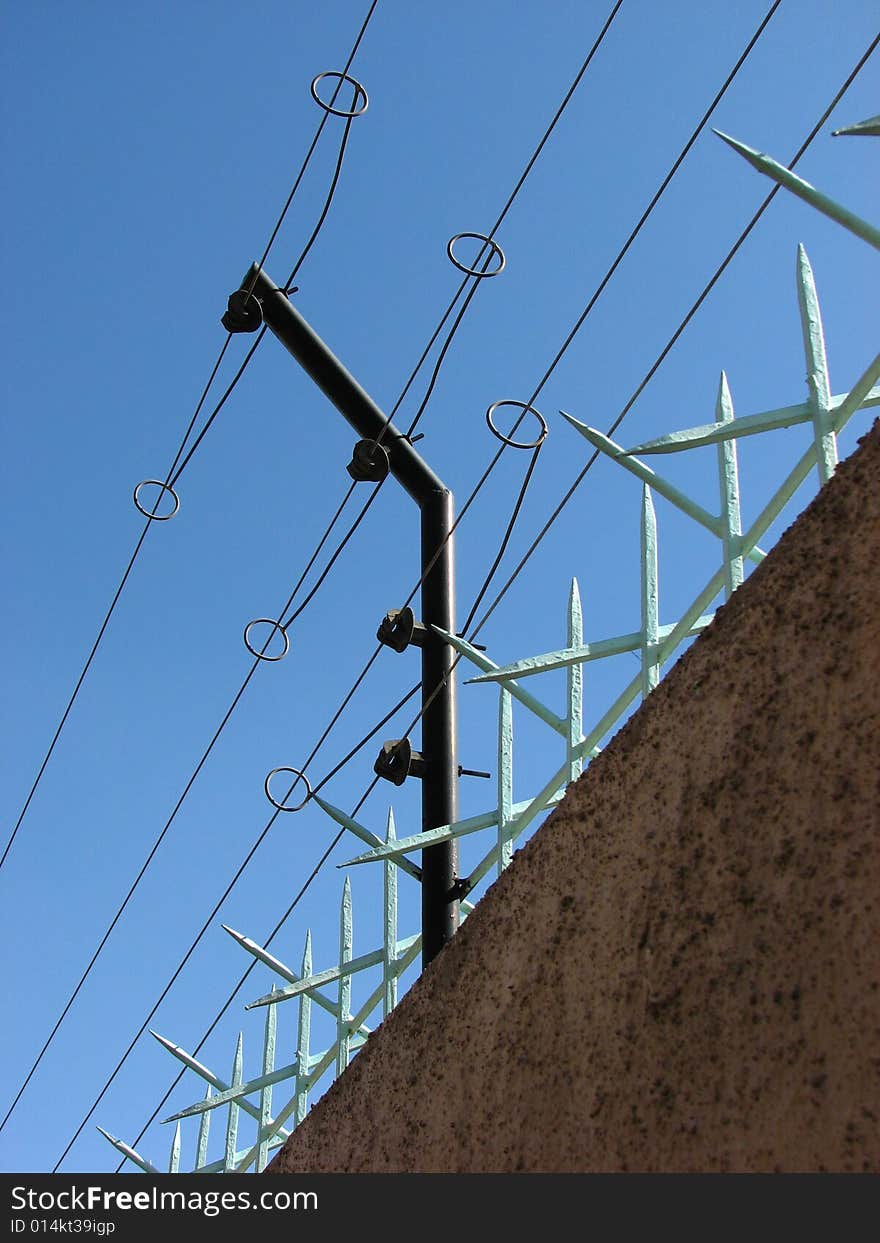 Many houses in Arequipa, Peru have this level of security. Many houses in Arequipa, Peru have this level of security