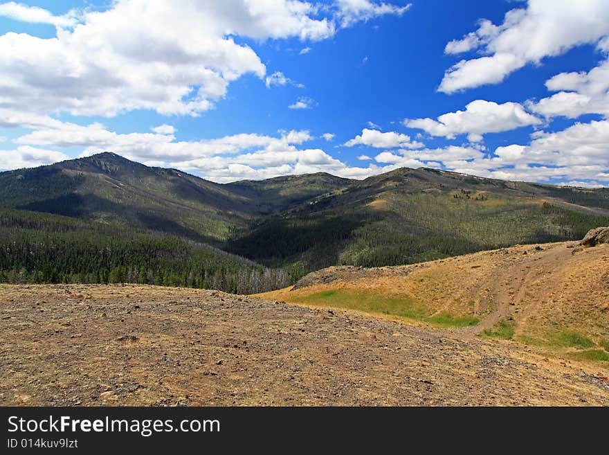 The scenery of Yellowstone National Park