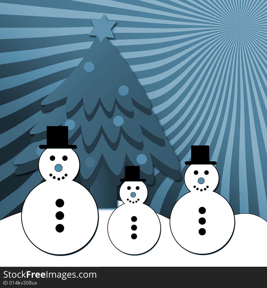 Snowman Family