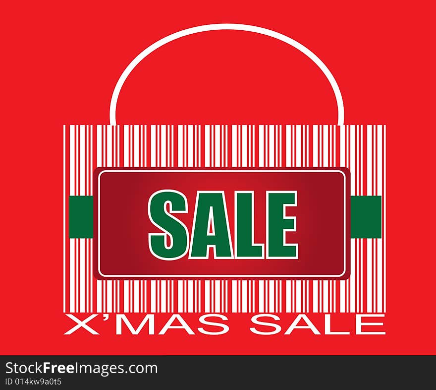 X Mas SALE Barcode Bag