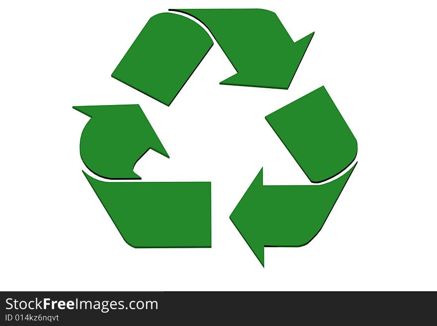 Abstract recycle symbol