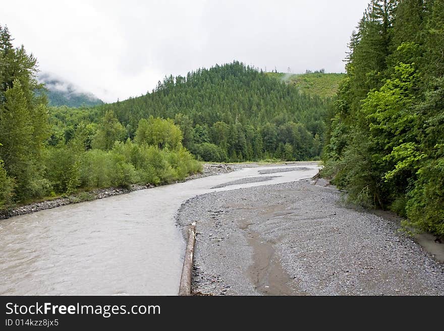 River Through The Mountains