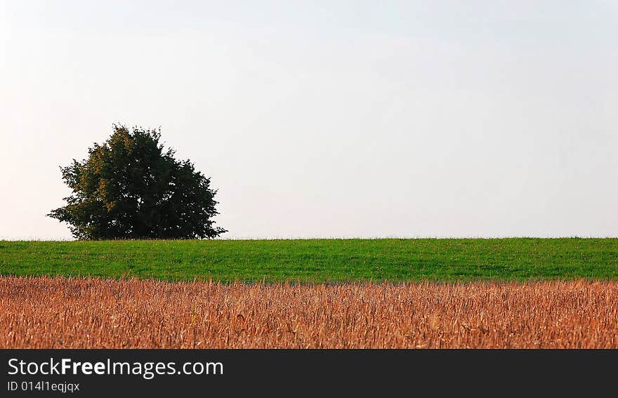 A typical landscape of south west Germany