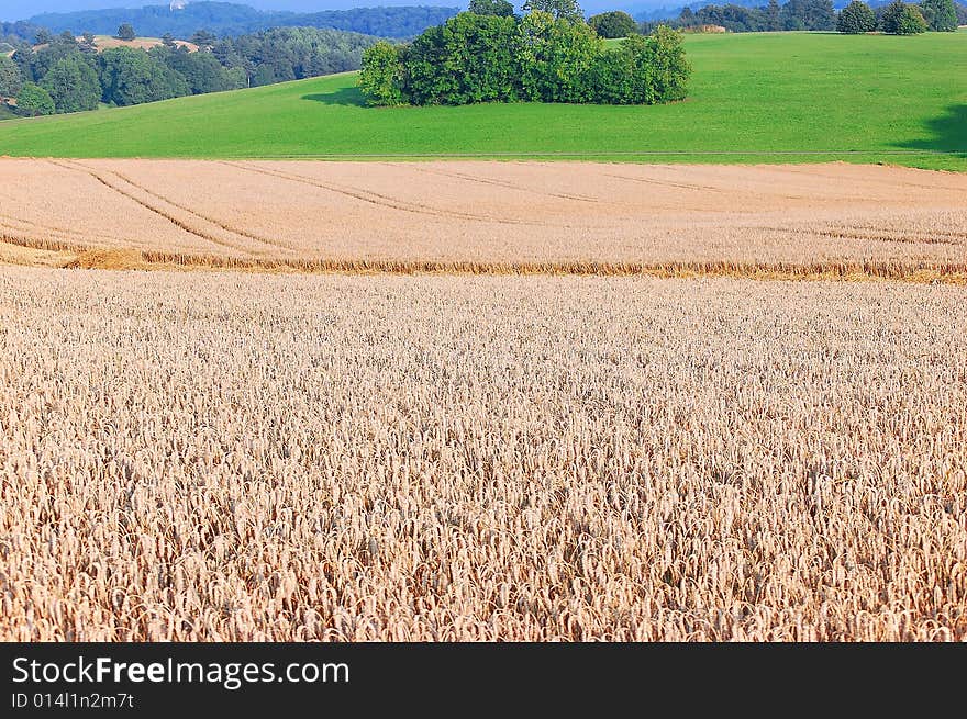 A typical landscape of south west Germany