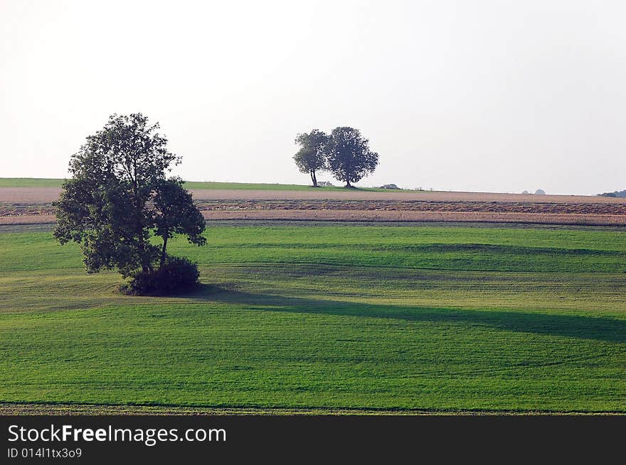 A typical landscape of south west Germany