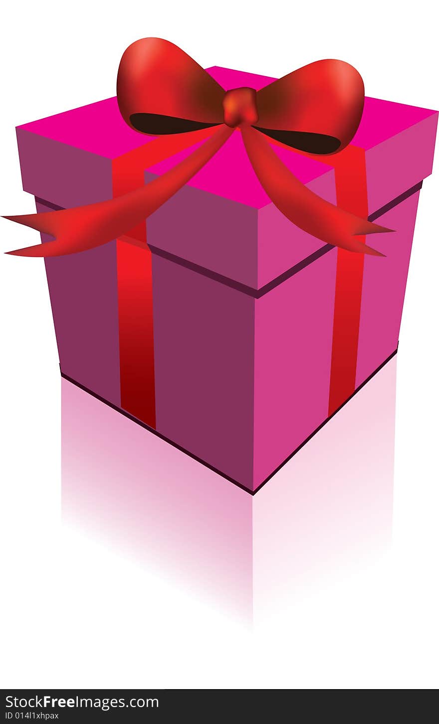 Gift Box With Red Strip